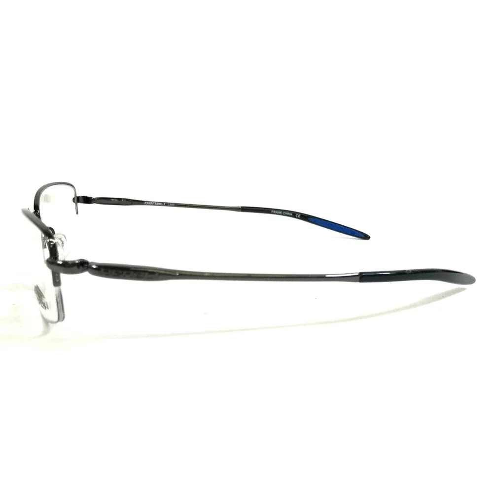 Denali Eyeglasses Frames LIMIT GUN Gunmetal Rectangle Half Rim 55-18-145